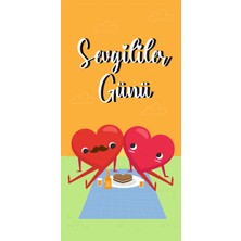 Deko Gonya 14 Şubat Sevgililer Günü Temalı Fotoğraf Panosu Branda 100X200