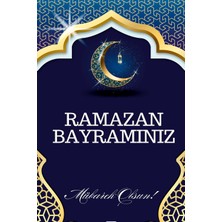 Deko Gonya Ramazan Bayramınız Mübarek Olsun Temalı Fotoğraf Panosu Branda 100X150