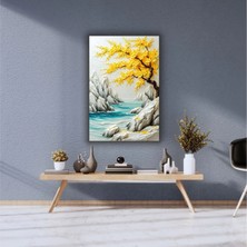 Japon Sanatı Temalı Dekoratif Cam Tablo