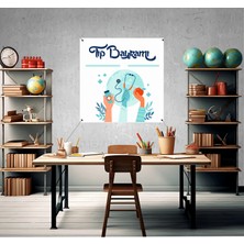 Deko Gonya 14 Mart Tıp Bayramı Temalı Fotoğraf Panosu Branda 100X100