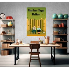 Deko Gonya Yaşlılara Saygı Haftası Temalıfotoğraf Panosu Branda 100X150