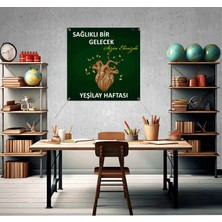 Deko Gonya Yeşilay Haftası Sağlıklı Bir Gelecek Sizin Elinizde Temalı Fotoğraf Panosu Branda 100X100