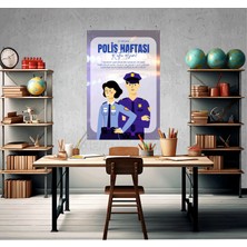 Deko Gonya 10 Nisan Polis Haftası Temalı Fotoğraf Panosu Branda 100X150