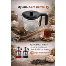 Arçelik Se 9036 I - 8036 I Semaver Cam Demlik ve Kapak (Filtresiz)