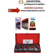 ALWAYSSPEED Ht-Rico Ters Kılavuz Kırılmış Vida Çivata Sökme Seti M3-M25 Vida  131 Parça Tamir Helicoil Takımı