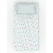 Lil Bug %100 Pamuk Lastikli Bebek Çarşaf Seti – Atlantis Koleksiyonu - Denizatı Desen