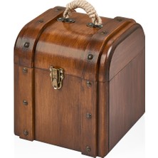 Orta Sofa Rustik Bavul Kutu Küçük