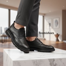 Siyah Oxford Kopçalı Erkek Ayakkabı