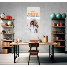 Deko Gonya 2 Nisan Otizm Farkındalık Günü Temalı Fotoğraf Panosu Branda 100X200