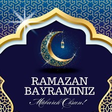 Deko Gonya Ramazan Bayramınız Mübarek Olsun Temalı Fotoğraf Panosu Branda 100X100