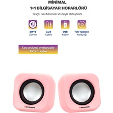 Sprange Tak Çalıştır 2'li USB Bilgisayar Hoparlörü – Güçlü Ses, Kompakt Tasarım, Ev-Ofis Kullanıma Uygun