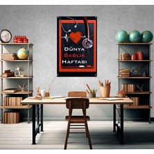 Deko Gonya Dünya Sağlık Haftası Fotoğraf Panosu Branda 100X150