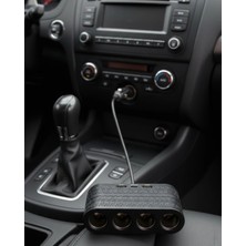 Araçlar Için 4’lü Çakmak Çoklayıcı Type C USB ve Koruma Sistemli
