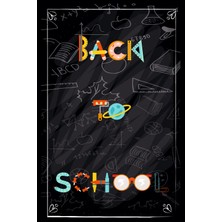 Deko Gonya Okula Dönüş Back To School Temalı Fotoğraf Panosu Branda 100X150