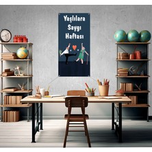 Deko Gonya Yaşlılara Saygı Haftası Temalıfotoğraf Panosu Branda 100X200