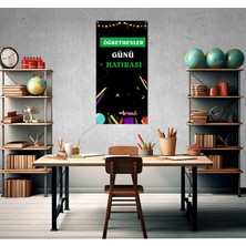 Deko Gonya Öğretmenler Günü Hatırası Temalı Fotoğraf Panosu Branda 100X200