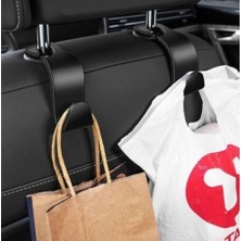 Tekno İstanbul Tekno Istanbul 4'lü Paket Araç Içi Koltuk Arkası Askı Seti - Siyah, Çok Amaçlı Kanca