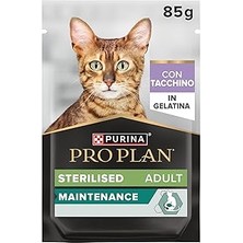 SHC4200 Plan Sterilised Kısırlaştırılmış Kediler Için Hindili Yaş Mama 85 Gram x 26 Adet