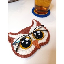 2'li Baykuş Gözlük Tutucu ve Bardak Altlığı