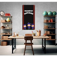Deko Gonya Mezuniyet Hatırası Temalı Fotoğraf Panosu Branda 100X200