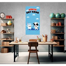 Deko Gonya Dünya Süt Günü Temalı Fotoğraf Panosu Branda 100X200