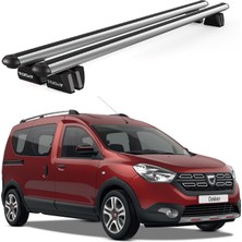 Today Auto Pençe Dacia DOKKER(2012 ve Sonrası) Uyumlu Gri Ara Atkı Port Bagaj Tavan Barı