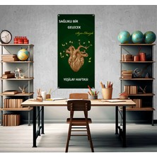 Deko Gonya Yeşilay Haftası Sağlıklı Bir Gelecek Sizin Elinizde Temalı Fotoğraf Panosu Branda 100X200