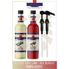 Simonelli 2'li Cool Lime & Red Berry 700 ml – Pompa Hediyeli
