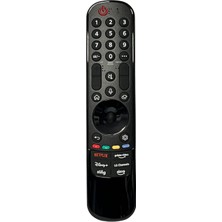 Zapex Lg AN-MR18BA-AN-MR19-AN-MR19BA-AN-MR20-AN-MR20GA-AN-MR21-AN-MR22-AN-MR23-AN-MR19-AN-MR24-AN-MR650A Air Mouse ve Ses Komut Özellikli LED LCD Tv Kumandası HL0993