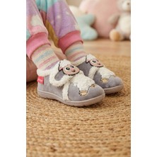 Gezer Kışlık Cırtlı Ayarlanabilir Rahat İç Taban  Kız Çocuk Panduf Ayakkabı