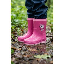 Gezer Kız Çocuk Kışlık İçinde Çıkarılabilir Ek Çoraplı Su Geçirmez Yağmur Bot Çizme