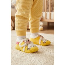 Gezer Bebe Kız Çocuk Kışlık Cırtlı Ayarlanabilir Günlük Okul Kreş Panduf Ayakkabı