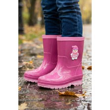 Gezer Kız Çocuk Kışlık İçinde Çıkarılabilir Ek Çoraplı Su Geçirmez Yağmur Bot Çizme