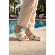 Gezer Kadın Yazlık Eva Islak Zemine Uygun Ev Bahçe Banyo Terlik