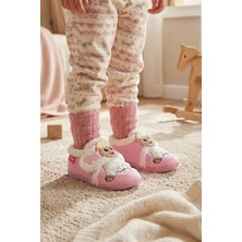 Gezer Kışlık Cırtlı Ayarlanabilir Rahat İç Taban  Kız Çocuk Panduf Ayakkabı