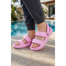 Gezer Yazlık Islak Zemine Uygun Ev Banyo Bahçe Kadın Sandalet Terlik