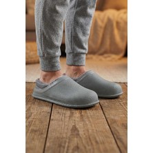 Gezer Erkek Kışlık Eva Içi Peluşlu Sessiz Taban Ev Bahçe Terlik