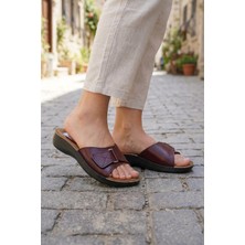 Gezer Kadın Yazlık Massage Soft Rahat Taban Tek Cırtlı Ayarlanabilir Günlük Terlik