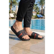 Gezer Erkek Yazlık PU Islak Zemine Uygun Ev Banyo Bahçe Havuz Terlik