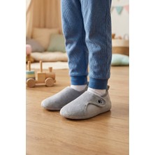 Gezer Kışlık Kız Çocuk Rahat Taban Cırt Cırtlı Ayarlanabilir Ev Okul Kreş Panduf Ayakkabı