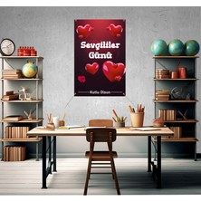 Deko Gonya 14 Şubat Sevgililer Günü Temalı Fotoğraf Panosu Branda 100X150