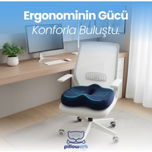 Pillowart Ortopedik Oturma Simidi Koltuk Minderi Visko Kuyruk Sokumu Yastığı