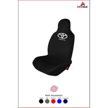 Antwax Toyota Koltuk Kılıfı - Marka Logo Baskılı - Siyah
