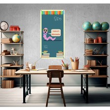 Deko Gonya Yazmayı Öğrendim Temalı Fotoğraf Panosu Branda 100X200