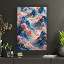 Japon Sanatı Temalı Dekoratif Cam Tablo