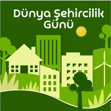 Deko Gonya Dünya Şehircilik Günü Temalı Fotoğraf Panosu Branda 100X100