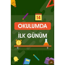 Deko Gonya Okulumda Ilk Günüm Temalı Fotoğraf Panosu Branda 100X150