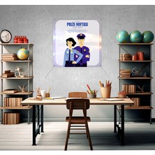 Deko Gonya 10 Nisan Polis Haftası Temalı Fotoğraf Panosu Branda 100X100