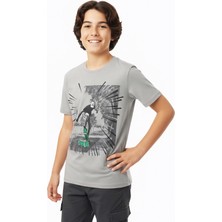 Modanino Erkek Çocuk %100 Pamuk T-Shirt-Kaykay Baskılı-12-16 Yaş 12526