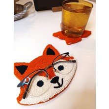 2'li Tilki Gözlük Tutucu ve Bardak Altlığı